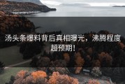 汤头条爆料背后真相曝光，沸腾程度超预期！