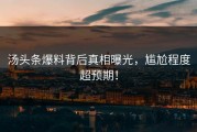 汤头条爆料背后真相曝光，尴尬程度超预期！